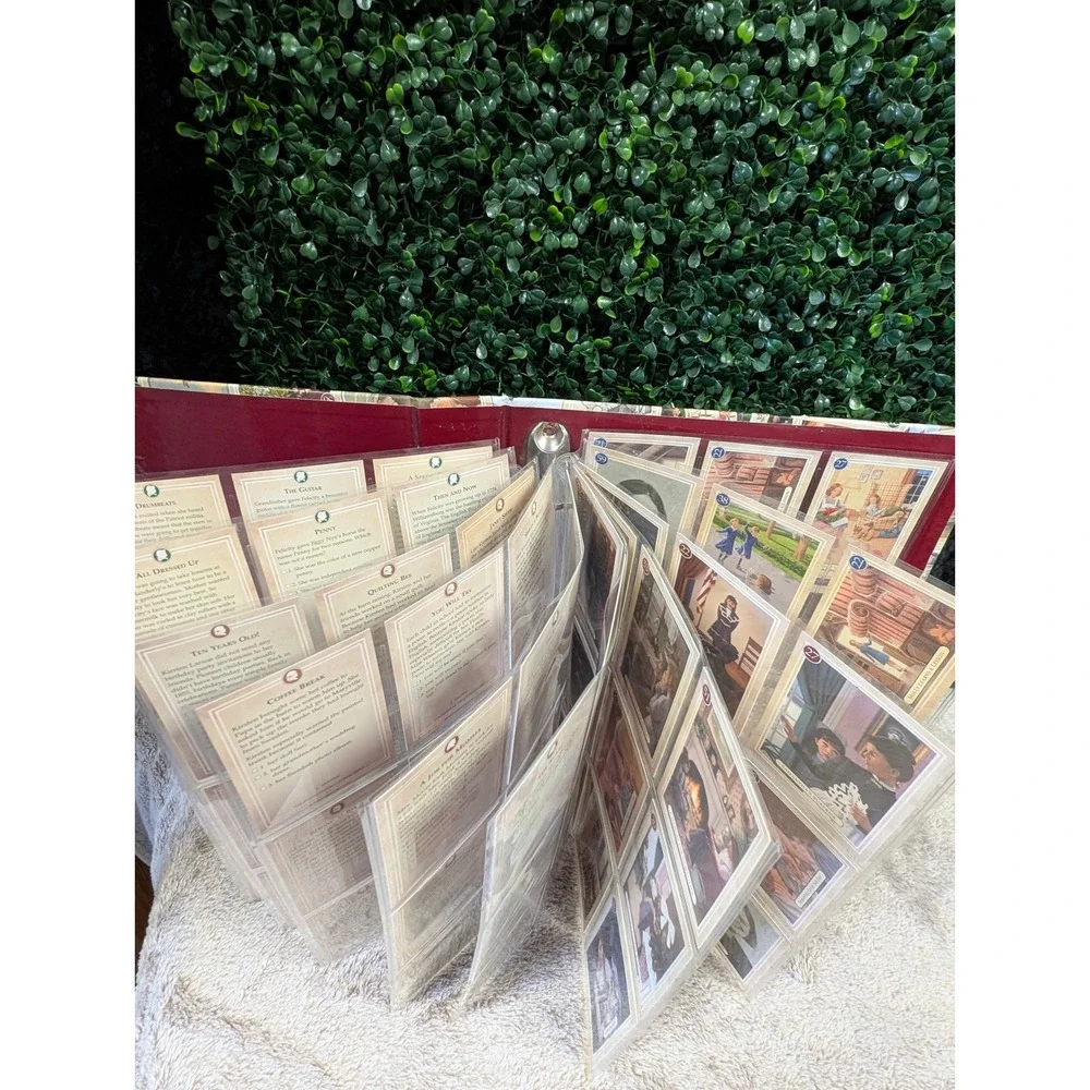 Vintage 1990s‎ American Girls Collection Trading Card Album Binder with 90 Cards